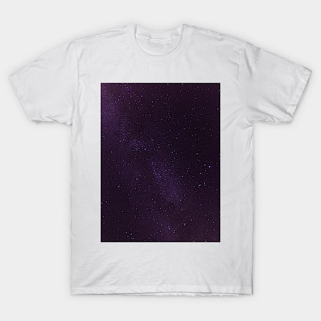 Purple Star Galaxy T-Shirt by NewburyBoutique